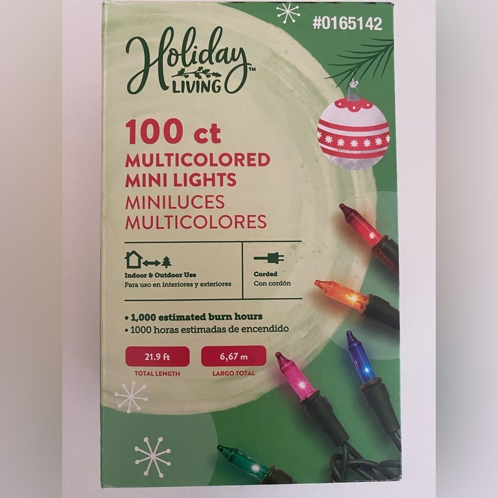 HOLIDAY LIVING Mini Lights Lot of 4 NEW 100 Count Multicolored Festive Decor - Picture 4 of 9